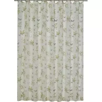 Тюль на ленте 250х260 см цвет зелёный