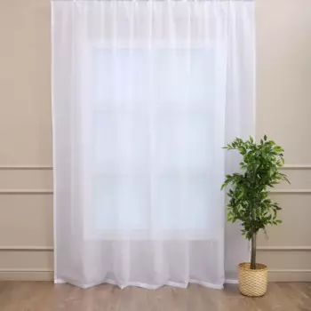 Тюль на ленте Agra 300x280 см фентези цвет белый