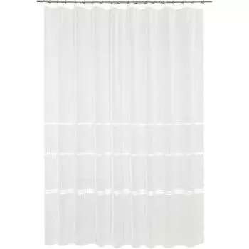 Тюль на ленте «Амелия» 250x260 см цвет белый