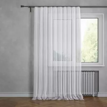 Тюль на ленте Артис 300x260 см цвет белый