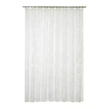 Тюль на ленте «Цветы» 300x275 см цвет бежевый