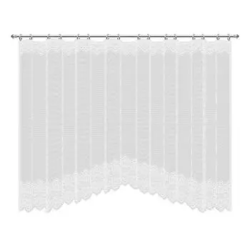 Тюль на ленте для кухни «Гера» 285х160 см цвет белый