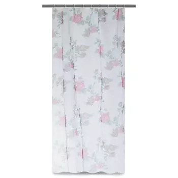 Тюль на ленте для кухни «Роза» 140х180 см цвет красный