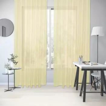 Тюль на ленте Inspire Sochi 300x280 см цвет желтый