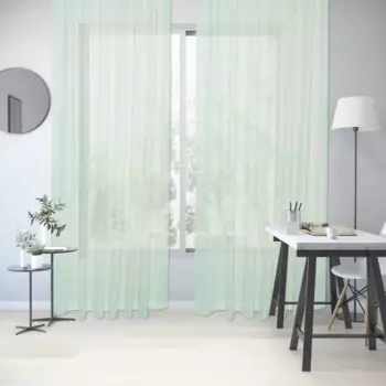 Тюль на ленте Inspire Sochi 300x280 см цвет зеленый