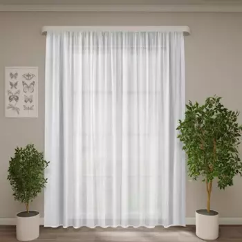 Тюль на ленте Kreaforta Softy 300x260 см цвет белый