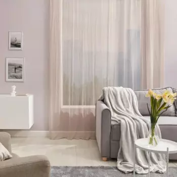 Тюль на ленте Leopar 300x280 см геометрия цвет кофейный