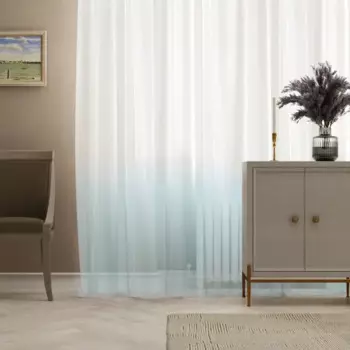 Тюль на ленте Париж 300x280 см цвет голубой