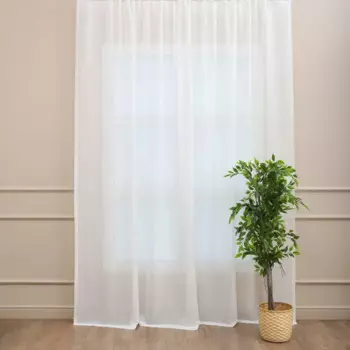 Тюль на ленте Salem 300x280 см фентези цвет шампань