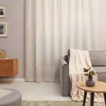 Тюль на ленте со скрытыми петлями Inspire Amina Trench6 300x280 см цвет бежевый