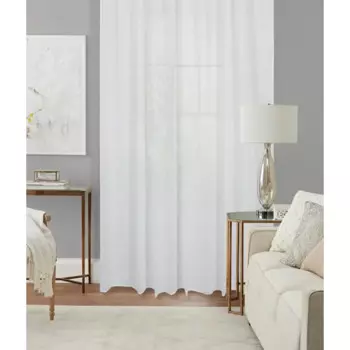 Тюль на ленте со скрытыми петлями Kreaforta Tonia 300x280 см белый