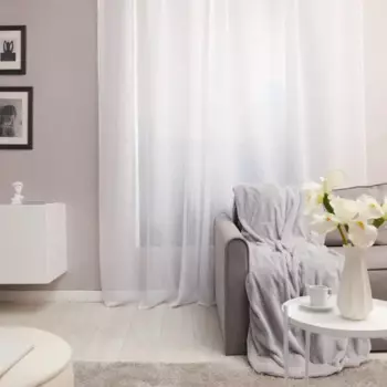 Тюль на ленте Inspire Tonia 300x280 см цвет белый White 0