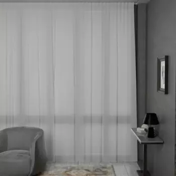 Тюль на люверсах 300x280 см цвет молочный