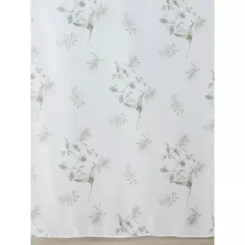 Тюль на отрез Цветы 1 м/п 280 см цвет голубой