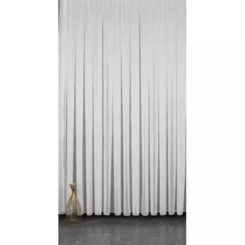 Тюль на отрез сетка Дождик 1 м/п 300 см цвет экрю