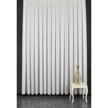 Тюль на отрез сетка Елочка 1 м/п 300 см цвет кремовый