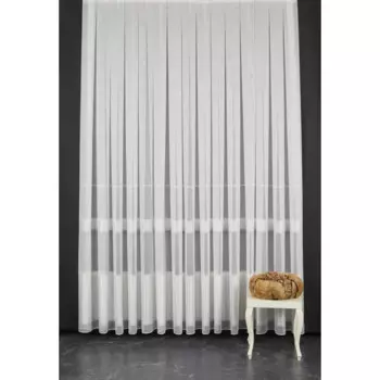 Тюль на отрез сетка Полосы 1 м/п 290 см цвет кремовый