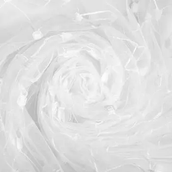 Тюль «Ромб» вышивка 285 см цвет белый