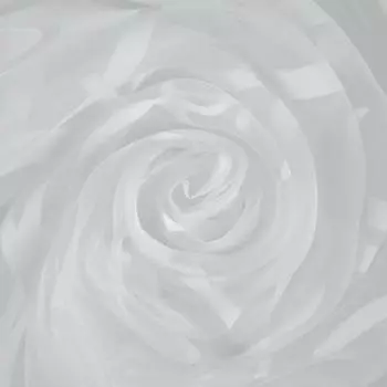 Тюль с печатью «Вензель» 1 п/м 280 см органза цвет белый