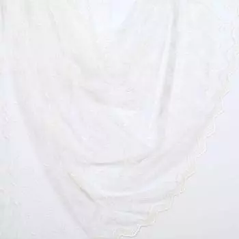 Тюль с вышивкой на сетке 1 п/м 280 см цвет белый