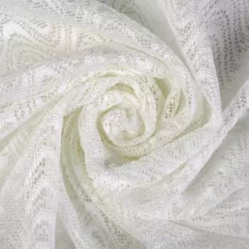 Тюль «Волна» сетка 280 см цвет молочный