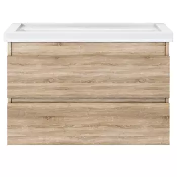 Тумба для ванной Vigo Matteo подвесная дуб сонома под раковину Фостер 80 см