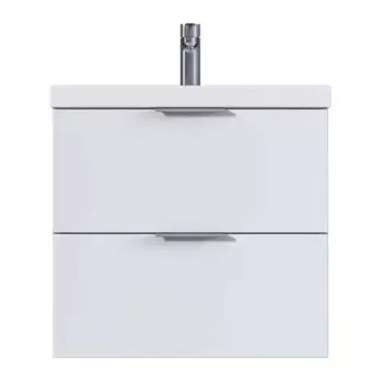 Тумба под раковину 1Marka 60П подвесная 58.8 см цвет белый