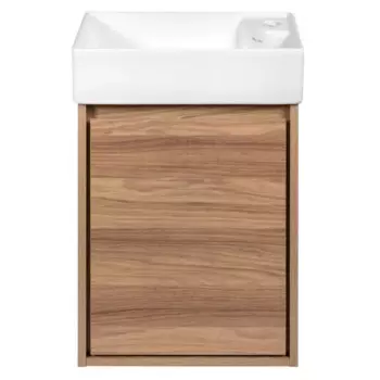 Тумба под раковину Мокка 2.0 Konsensa подвесная 42.4 см цвет ячменный дуб