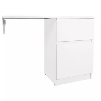 Тумба для стиральной машины Терни Konsensa напольная 58 см под раковину 120 см цвет белый