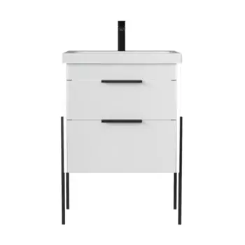 Тумба под раковину Куга 60.2Y напольная 57 см цвет белый