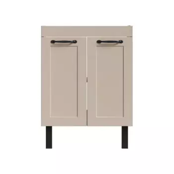 Тумба под раковину напольная Гала 81x60x47.6 см цвет бежевый