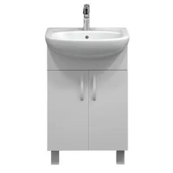 Тумба под раковину напольная Амур 60 см цвет белый