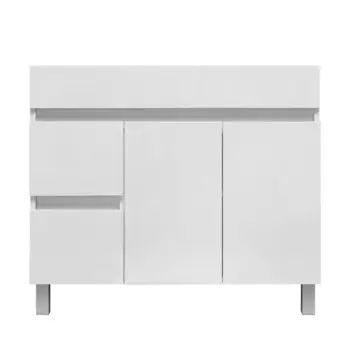 Тумба под раковину напольная Sensea Лайн Фест 80 см цвет белый