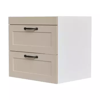 Тумба под раковину подвесная Гала 60x56x47.6 см цвет бежевый