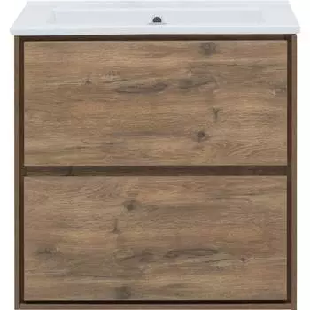 Тумба под раковину Aquanet Мокка подвесная 65 см цвет дуб