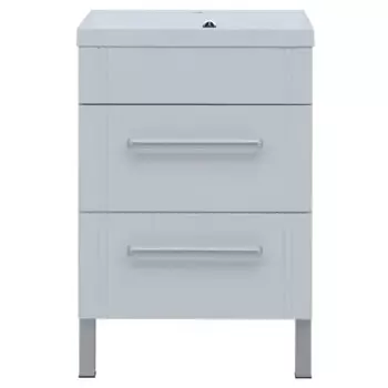 Тумба под раковину Sensea Аврора напольная/подвесная 58 см цвет белый