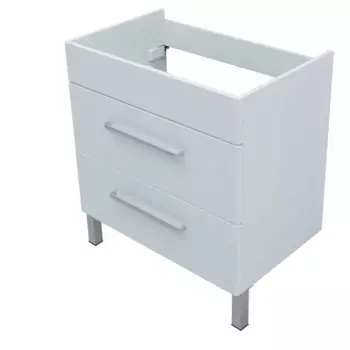 Тумба под раковину Sensea Аврора напольная/подвесная 75 см цвет белый