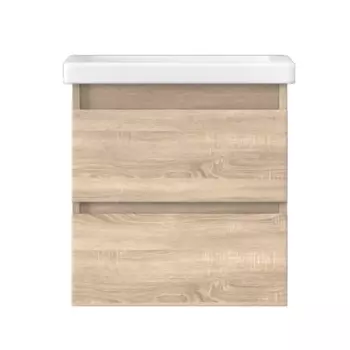 Тумба под раковину в ванную комнату Vigo Matteo подвесная 50 см цвет сонома