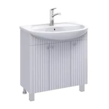 Тумба Роллс 85x79 см ДСП цвет белый