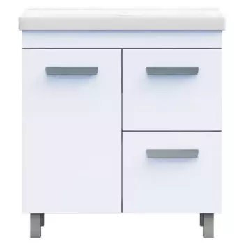 Тумба в ванную Vigo Milo 80x80 см ДСП цвет белый глянец