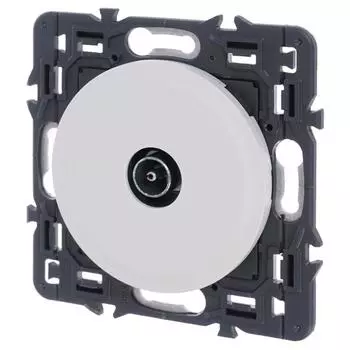 ТВ-розетка Legrand Celiane, простая, цвет белый