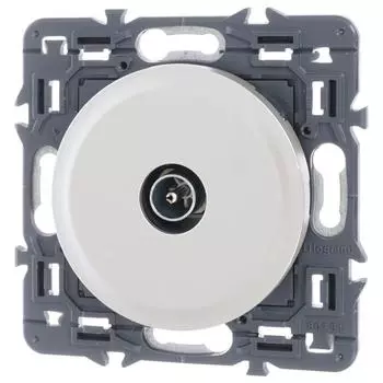 ТВ-розетка Legrand Celiane, простая, цвет титан