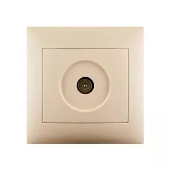 ТВ-розетка Lexman Lika цвет кремовый