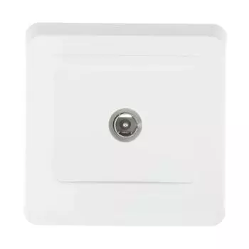 ТВ-розетка оконечная встраиваемая Systeme Electric Этюд цвет белый