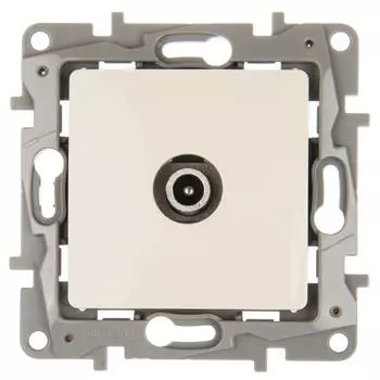 Розетка TV (телевизионная) - Legrand Etika - проходная - слоновая кость