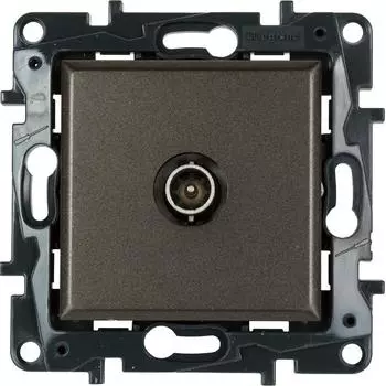 Розетка TV (телевизионная) - Legrand Structura - проходная - магнезиум