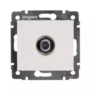 Розетка TV (телевизионная) - Legrand Valena - проходная - слоновая кость