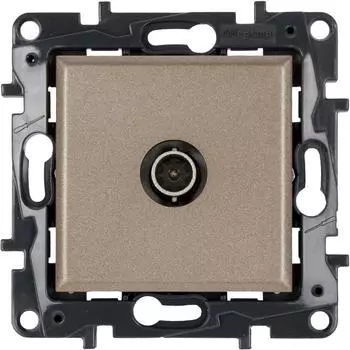 Розетка TV (телевизионная) - Legrand Structura - "звезда" - шампань