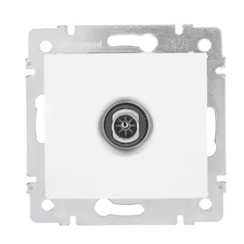 Розетка TV (телевизионная) - Legrand Valena - "звезда" - белый