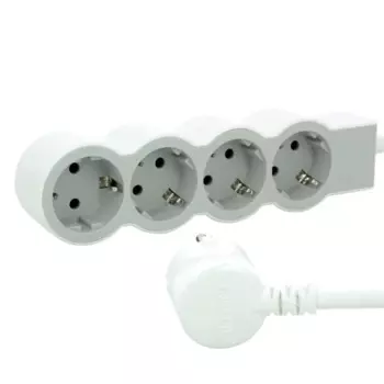 Удлинитель бытовой Legrand 4 розетки с заземлением 3x1.5 мм 5 м 3680 Вт цвет бело-серый